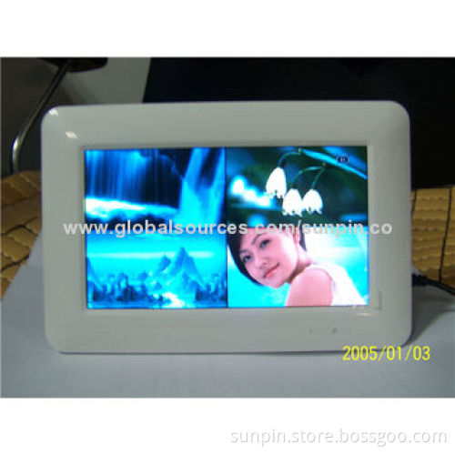 7-inch Multifunction Digital Photo Frame with Resolution 800X480, Digital Screen, Built-in Memory